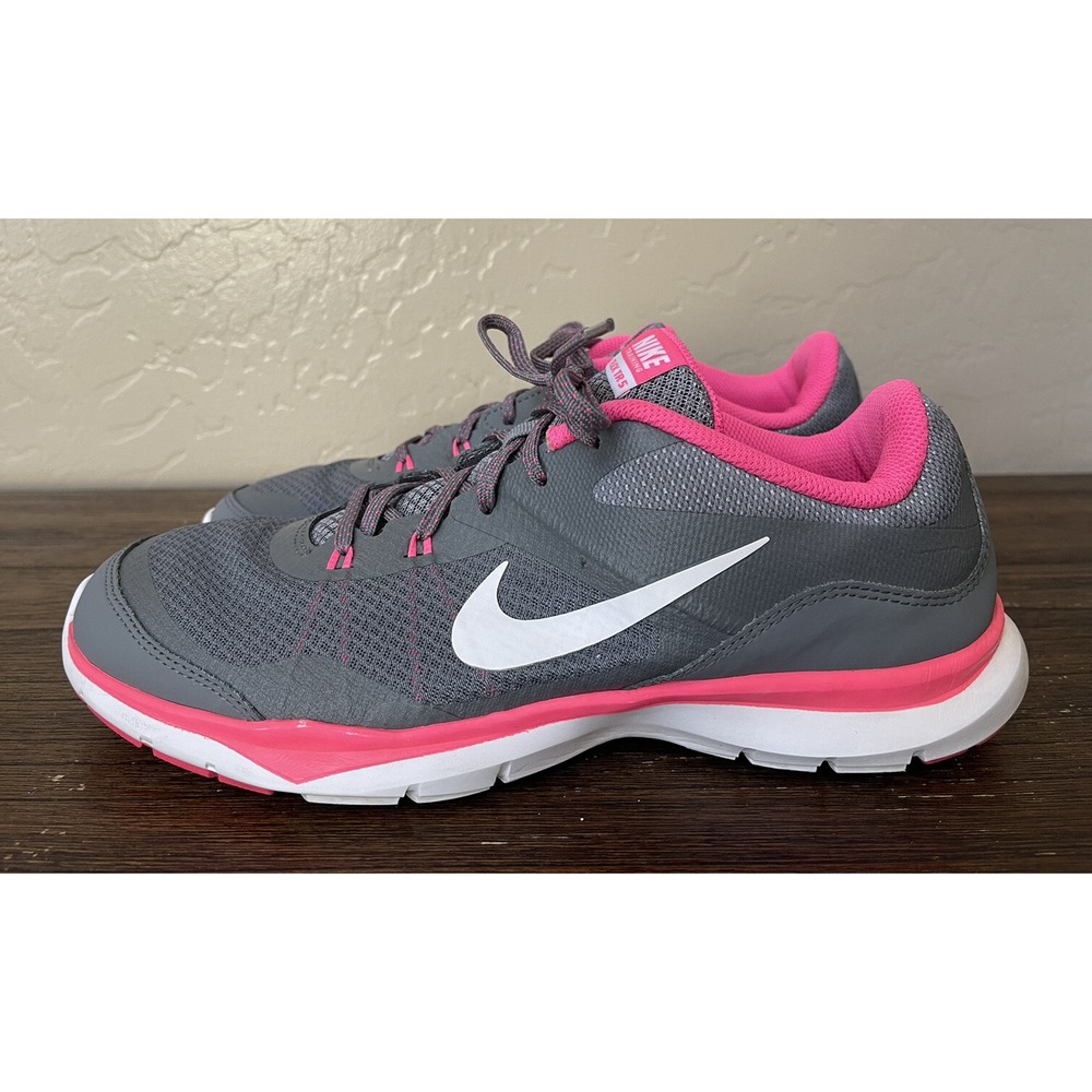 Nike Women's Size 11 Flex Trainer 5 724858-003 Gray Pink Running Shoes Sneakers